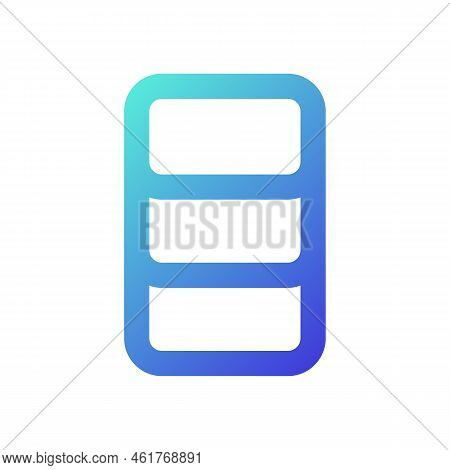 Data And Storage Management Pixel Perfect Gradient Linear Ui Icon. Cache. Device Memory Capacity. Li