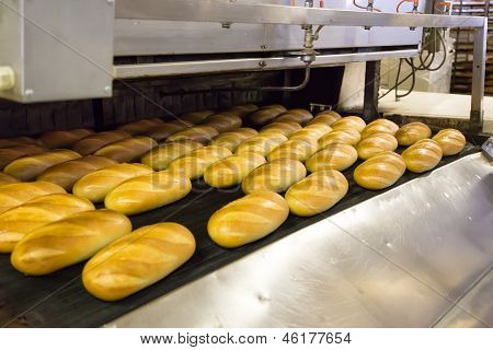 Herstellung von Brot In Fabrik