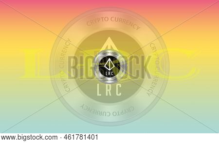 Loopring Virtual Currency Images. 3d Illustrations. Coin Logo