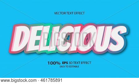 Delicious Editable Text Effect In Illustrator App