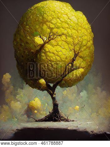 Just Another Lemon Tree Vision Illusion, Fantasy Lemon Tree - Concept Art