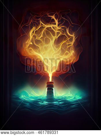 Asbtract Illustration Of The Energy Crisis, Becoming A Bomb - Cover