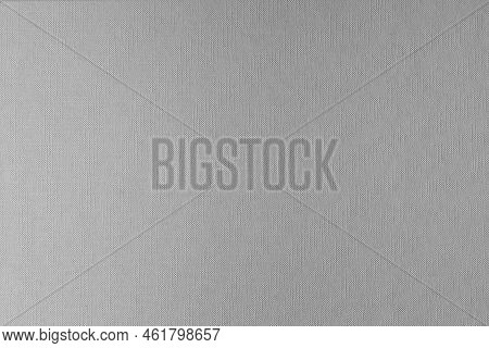 White Or Light Grey Canvas Texture, Background With Tiny Striped Pattern In Simple Modern Style.