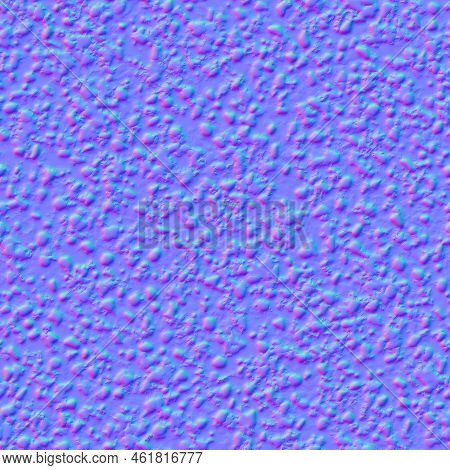 Normal Map Of Textured Asphalt Seamless Pattern 3d Rendering