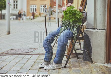 Beautiful Unusual Flower Bed In Viborg Denmark