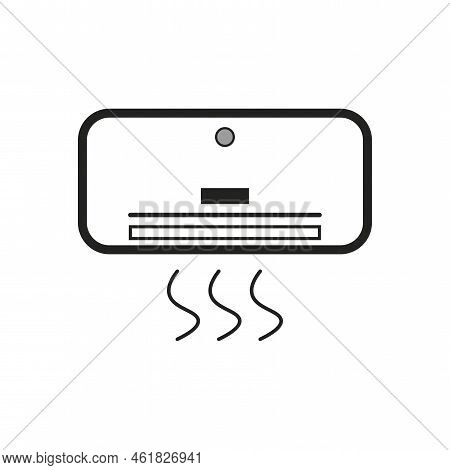 Air Conditioning Icon. Electric Power. Vector Illustration. Stock Image.