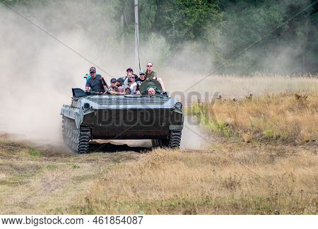 Hodonin - Panov, Czech Republic - July 20, 2022 Military Day Hodonin - Panov. Historical And Contemp