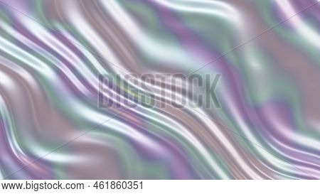 Light Pearlescent Texture Of Creases In The Fabric, 16x9 Landscape Orientation Background, 3d Render