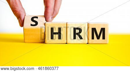Shrm Strategic Human Resource Management Hrm Symbol. Words Shrm Strategic Human Resource Management 