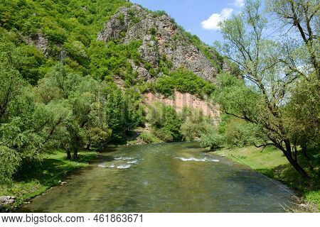 View At The River Over Lake Debar On North Macedonia