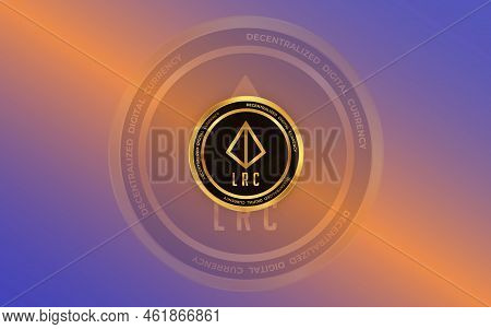 Loopring Virtual Currency Images. 3d Illustrations. Coin Logo