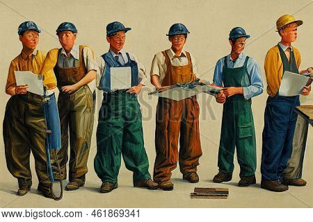 Bindery Machine Operators And Tenders , Painting Style