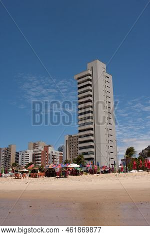 Fortaleza Ceara, Brazil, September 13 2022 The Meireles Neighborhood In Downtown Fortaleza, Near Ira