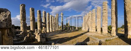 Mersin, Turkey - August, 10, 2021: Uzundzhaburch Ancient City Ruins