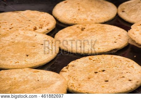 A Deep Roastedtraditional Gorditas In Mexico City