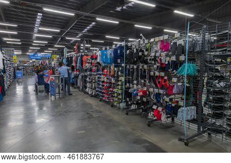 Howrah, West Bengal, India - 26th October 2020 : Indian Buyers Checking Out Various Sports Goods On 