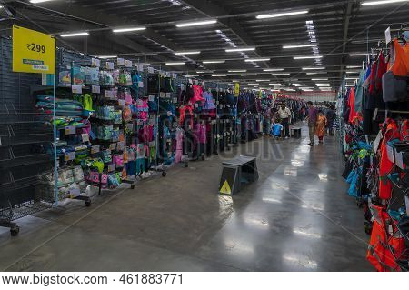 Howrah, West Bengal, India - 26th October 2020 : Indian Buyers Checking Out Various Sports Goods On 