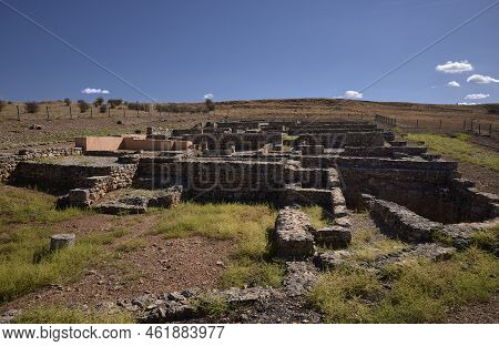 Burgo De Osma (spain), September 6, 2022. Ruins Of Uxama. City Of Celtiberian Roots, It Was An Impor
