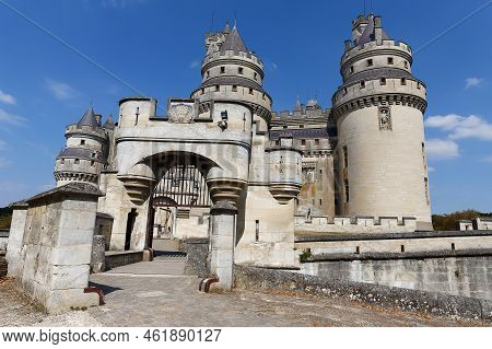 Pierrefonds Is A Castle Situated In The Commune Of Pierrefonds In The Oise Department In The Region 