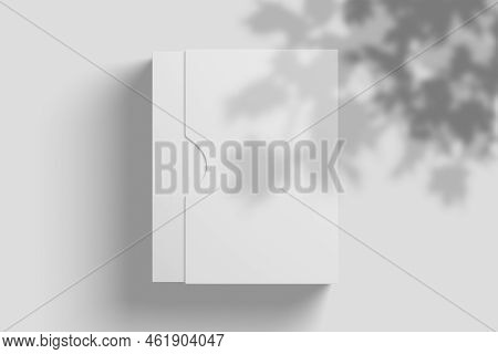 Software Box Wth Slip Case White Blank 3d Renderning Mockup