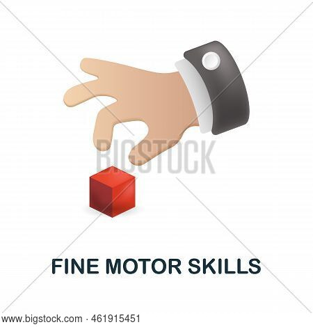 Fine Motor Skills Icon. 3d Illustration From Cognitive Skills Collection. Creative Fine Motor Skills