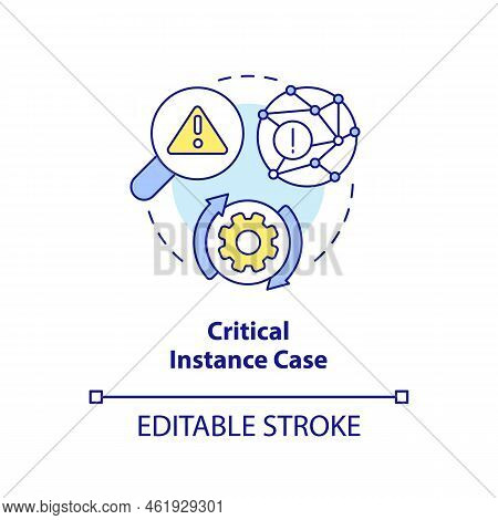 Critical Instance Case Concept Icon. Main Thesis Analytics. Type Of Events Study Abstract Idea Thin 