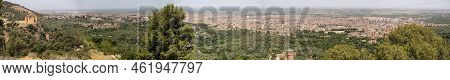 Beni Mellal-jenifra A Panoramic View Of This Moroccan City With Its Castle Which Is Located Between