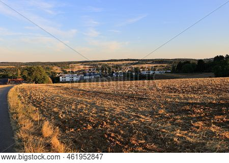 View Over The Heckengäu Near Weissach At Dusk
