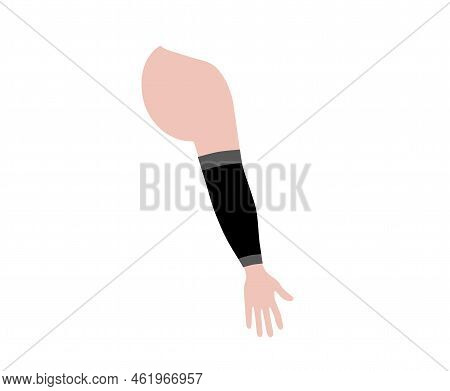 Compression Sleeve Sportswear. Blood Circulation. Baselayer And Thermal Layer Men Clothing. Absorpti