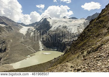 Sulzenausee In The Tyrolean Mountains In Summer