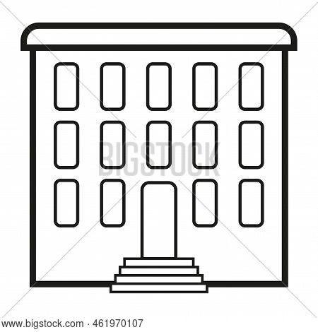 Multi Storey Building Icon. Project Development Icon. Illustration Pictogram, House Vector Icon. Vec