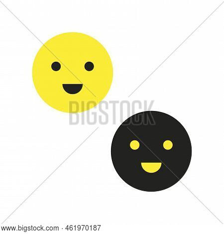 Smile Icon. Smiley Face. Happy Face. Vector Illustration. Stock Image.