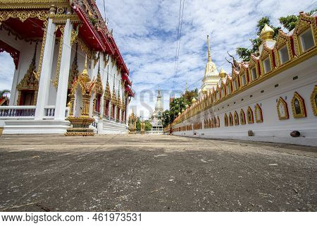 Wat Bang Kadi Has Beautiful Architecture In Pathum Thani Province In Thailand.