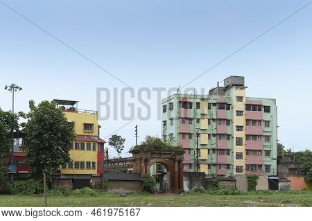 Howrah, West Bengal, India - 26th October 2020 : Newly Built Residential High Rise Flats , Real Esta