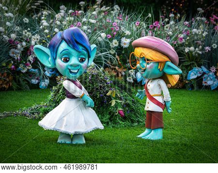 Rust, Germany - September 1, 2022: Fantasy Figurines In Europa-park, The Largest Theme Park In Germa