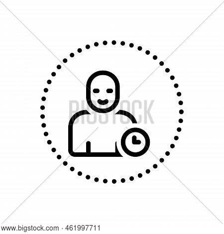 Black Line Icon For Dealt Shared Appropriated Assigned Dispersed Scattered Conducted