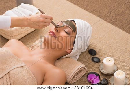 Beauty Spa Treatment With Facial Mask