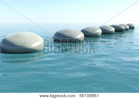 Zen rock pool