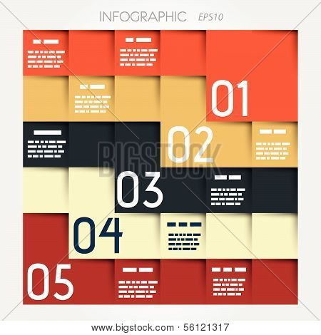 Modern style step banner - Vector illustration - for workflow layout, diagram, number options, step