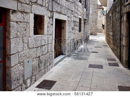 beauty of medieval croatia village,