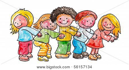 Children Playing Happily