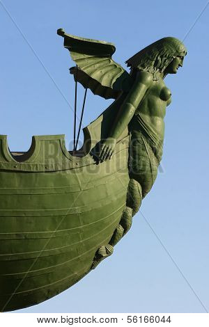 Detail Rostral Column in St.Petersburg