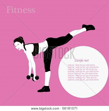Fitness MÃ¤dchen Etikett