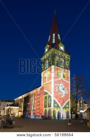 Lightshow On Church