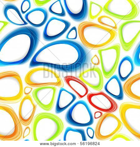 Seamless Colorful Abstract Geometrical Background With Organic Shapes. Eps10