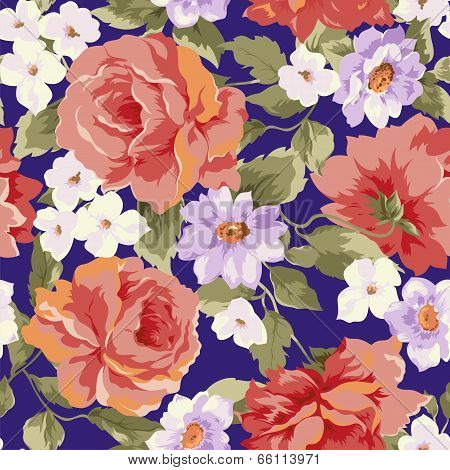 Beautiful Seamless Peony Pattern