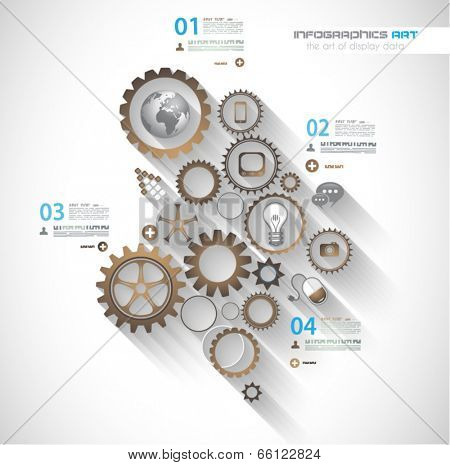 Flat UI design concepts for unique infographics, seo, web template branding. Concepts eÃ?Ã?Ã?ÃÂ²ements for web banners and brochure or covers.