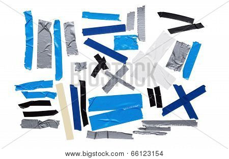 Colorful Tape Samples On White