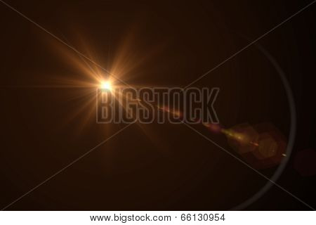 digital lens flare red