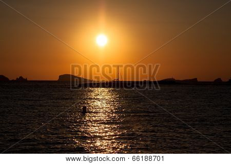 Sunset At The Beach (cala Conta),ibiza,spain